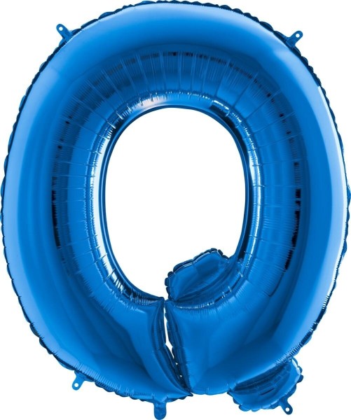 Buchstabenballon Blau "Q"