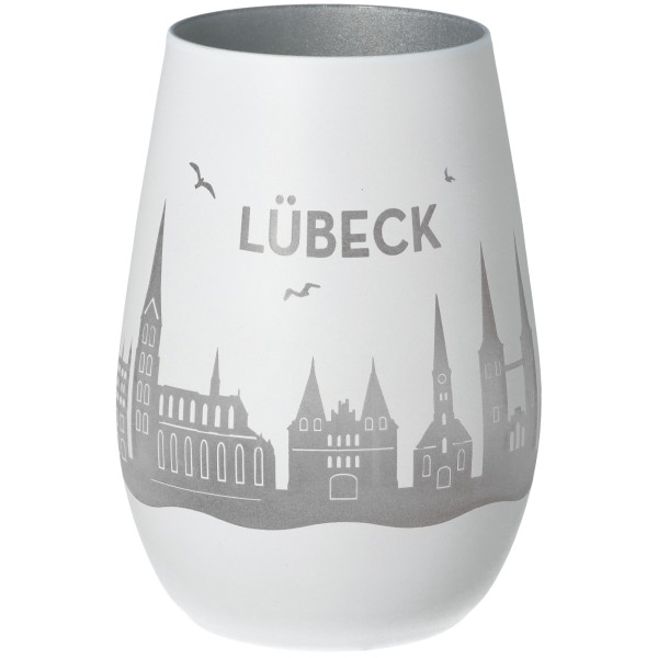 Windlicht Skyline Lübeck