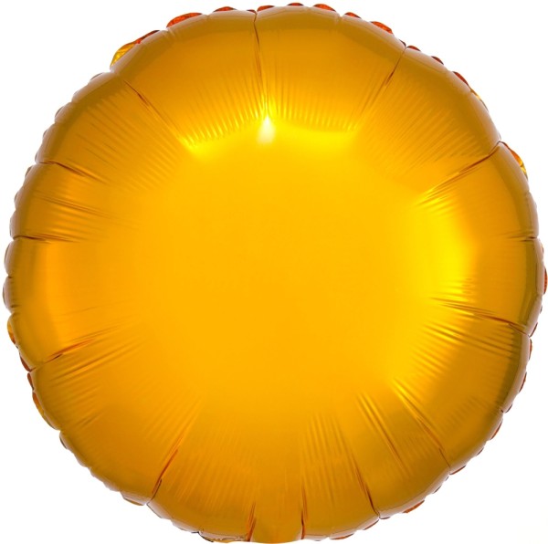 Folienballon rund, Metallic Gold