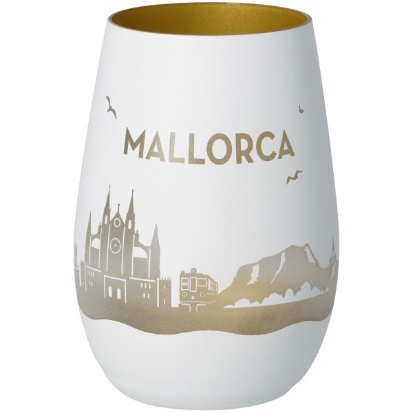 Windlicht Skyline Mallorca
