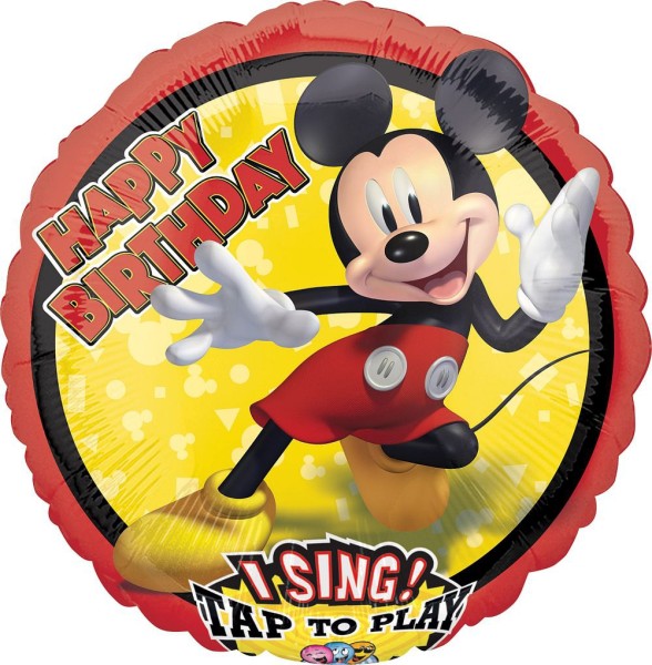 Musikballon mit "Mickey Mouse - Happy Birthday"