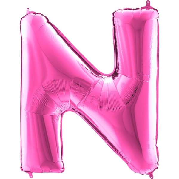 Buchstabenballon Pink "N"