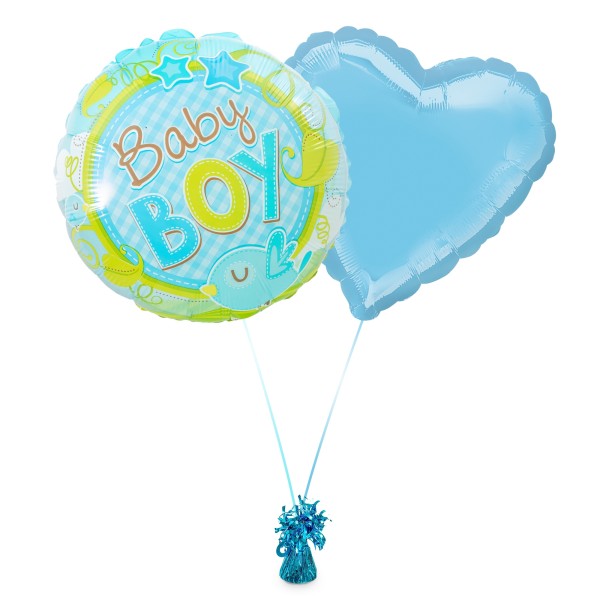 Ballonset "Baby Boy" in Blau