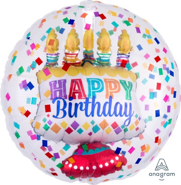 Geburtstagsballon "Happy Birthday Torte"