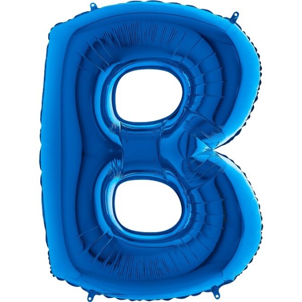 Buchstabenballon Blau "B"