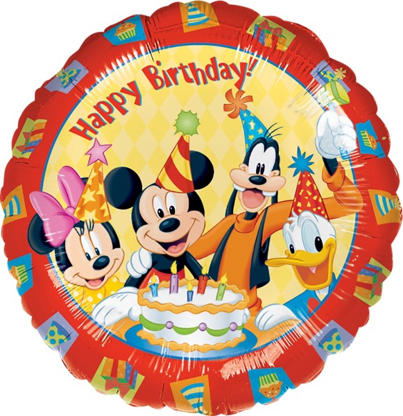 Micky Mouse Ballon "Happy Birthday"