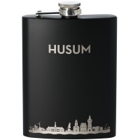 Flachmann Skyline Husum 225ml Schwarz Flachmann Skyline Husum 225ml Schwarz