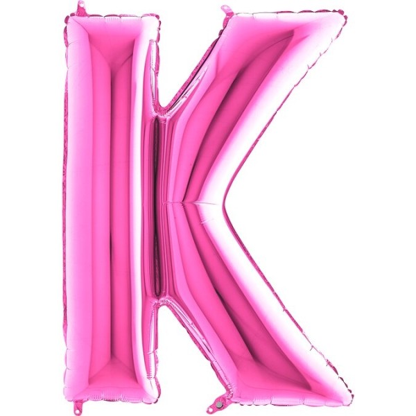 Buchstabenballon Pink "K"