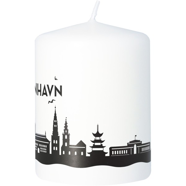 Stumpenkerze Skyline Kopenhagen