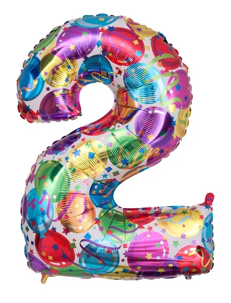 Zahlenballon Party "2"