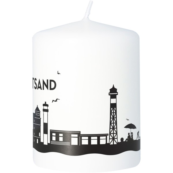 Stumpenkerze Skyline Krautsand