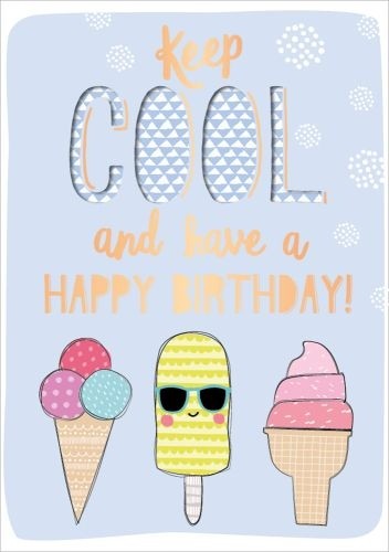Musikkarte zum Geburtstag "Keep Cool"