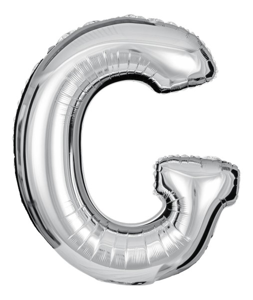 Buchstabenballon Silber "G"
