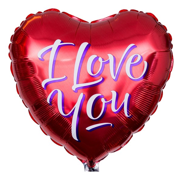 Klassischer Herzballon "I love you"