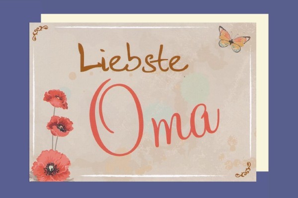 Grußkarte "Liebste Oma"