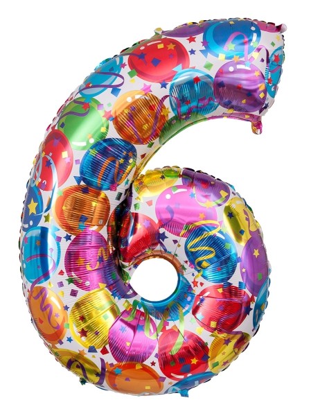 Zahlenballon Party "6"