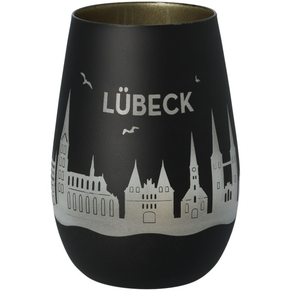 Windlicht Skyline Lübeck