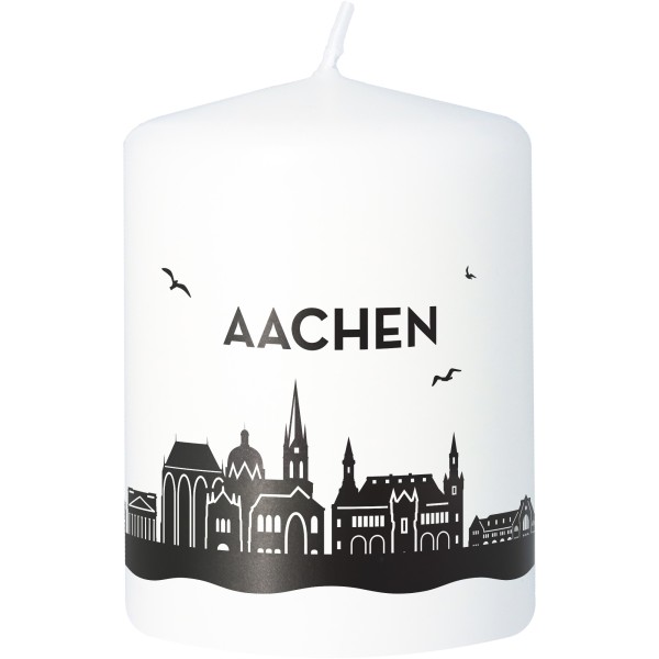 Stumpenkerze Skyline Aachen