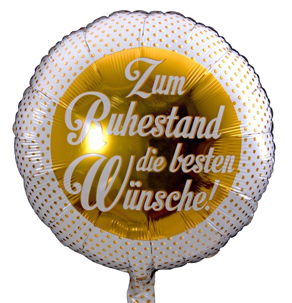 Folienballon "Zum Ruhestand die Besten Wünsche"