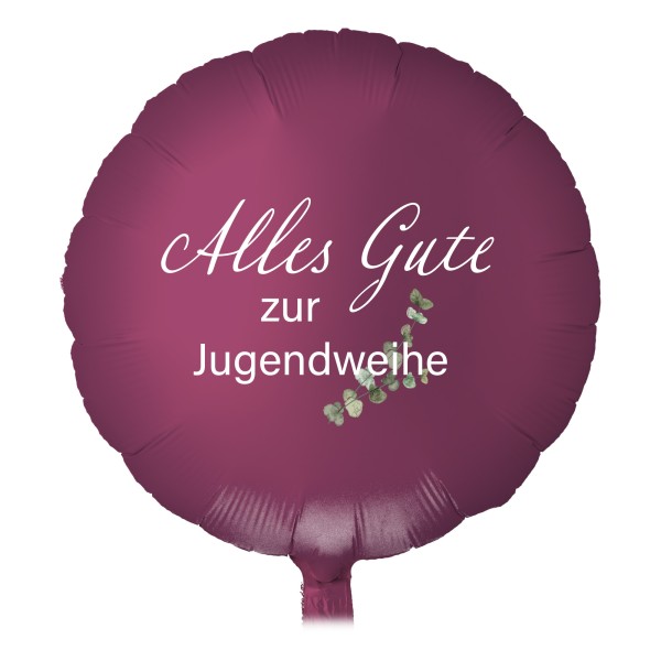 Folienballon Satin Luxe Pomegranate "Alles Gute zur Jugendweihe"