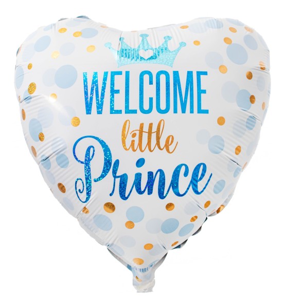 Herzballon "Welcome Little Prince"