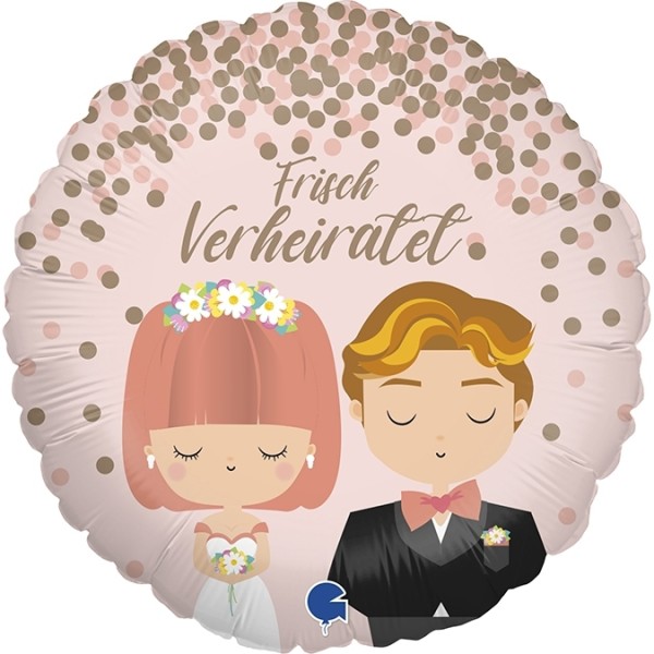Braut und Bräutigam "Frisch verheiratet"