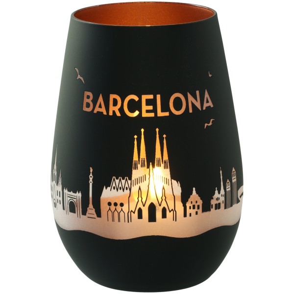 Windlicht Skyline Barcelona