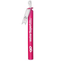 Stabkerze "Meine Superheldin" Pink  Stabkerze "Meine Superheldin" Pink
