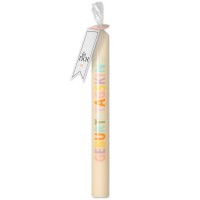 Stabkerze "Geburtstagskind" Creme  Stabkerze "Geburtstagskind" Creme