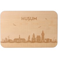 Frühstücksbrett Skyline Husum 23cm x 15cm x 1cm  Frühstücksbrett Skyline Husum 23cm x 15cm x 1cm