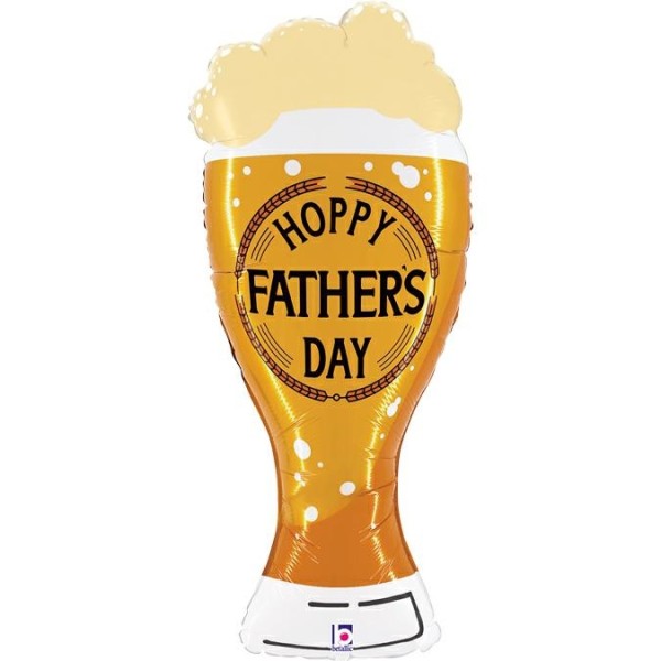 Folienballon "Hoppy Father's Day" Bierglas