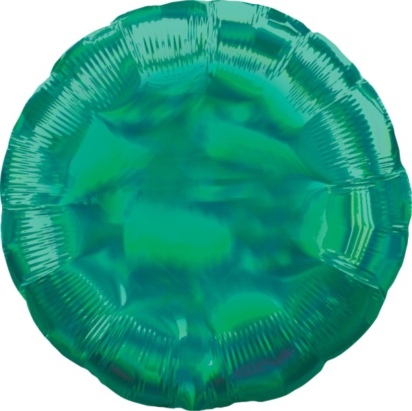 Folienballon rund, Irisierend Grün