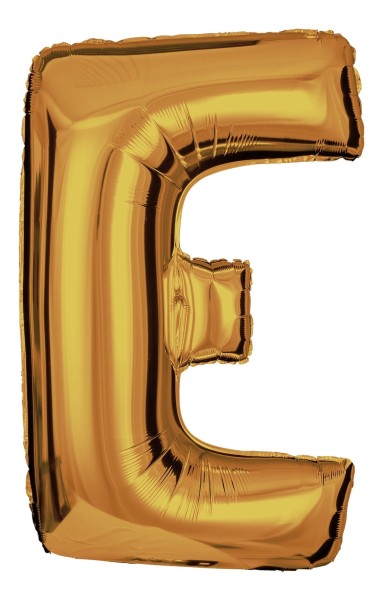 Buchstabenballon Gold "E"