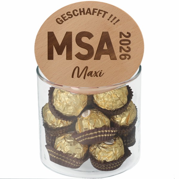 Geschenkglas MSA 2026 "Name"