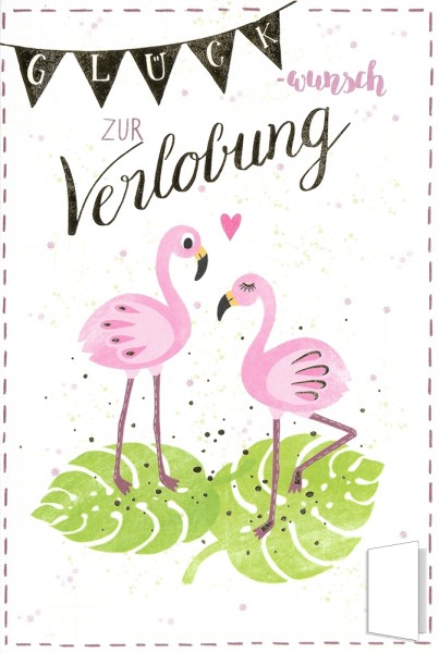 Grußkarte "Glückwunsch zur Verlobung"