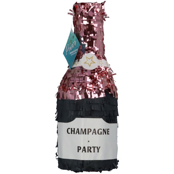 Pinata Champagner Flasche Schwarz