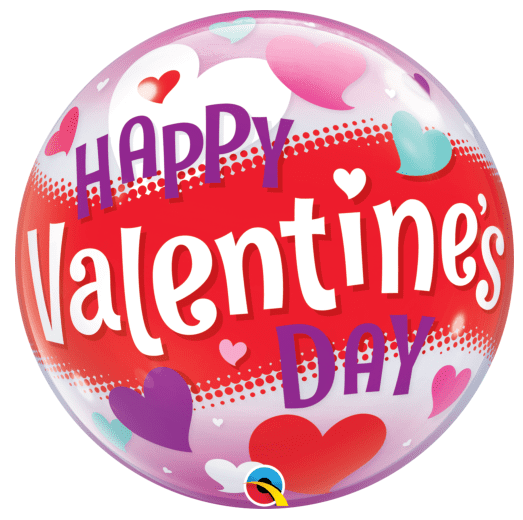 Bubble Ballon "Happy Valentine's Day"