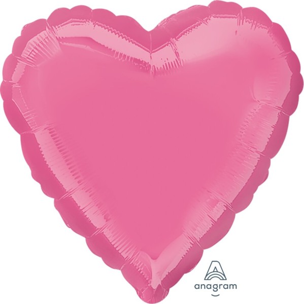 Folienballon Herz, Rosa