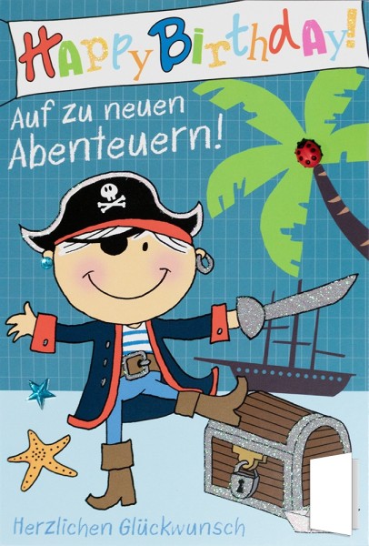Geburtstagskarte "Auf zu neuen Abenteuern!"
