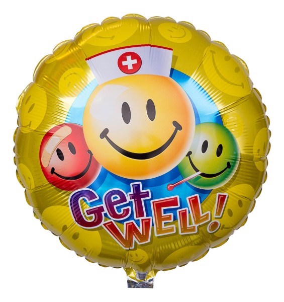 Folienballon "Smileys - Get Well!"
