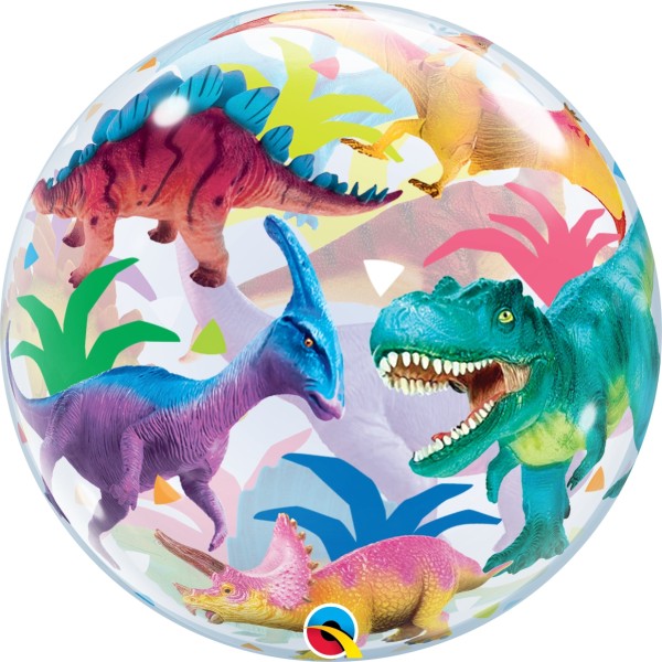 Bubble Ballon "Colorful Dinosaurs"