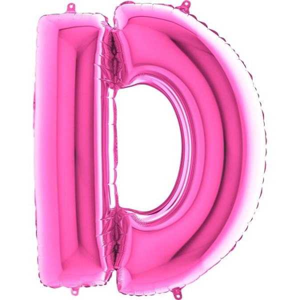 Buchstabenballon Pink "D"