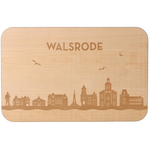 Frühstücksbrett Skyline Walsrode 23cm x 15cm x 1cm