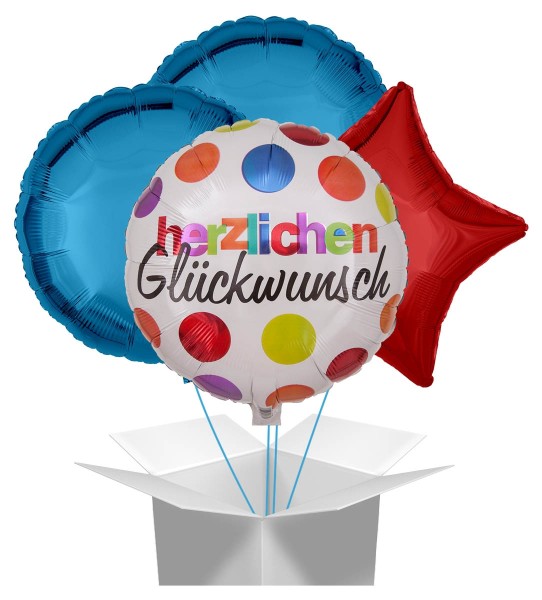 Ballon Bouquet "Herzlichen Glückwunsch"