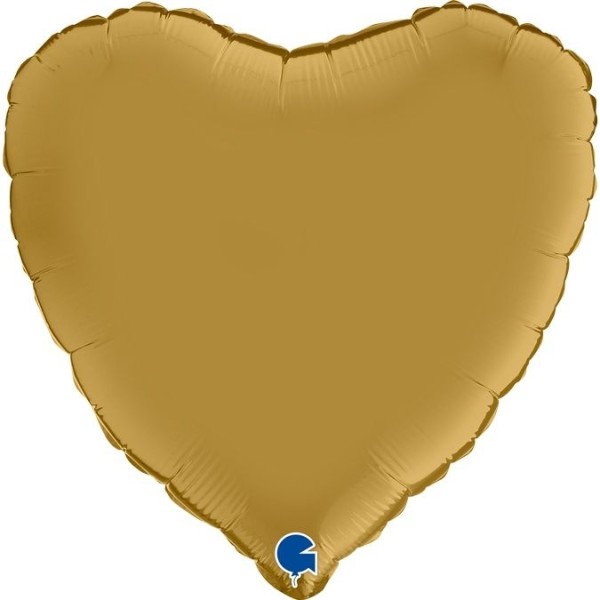 Folienballon Herz Satin Gold