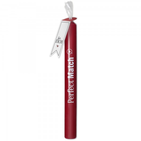 Stabkerze "PerfectMatch" Bordeaux Rot