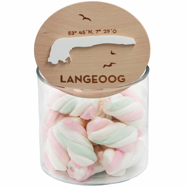 Geschenkglas Skyline "Langeoog Silhouette"