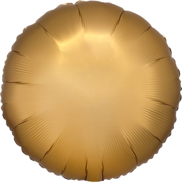 Folienballon Rund, Satin Gold