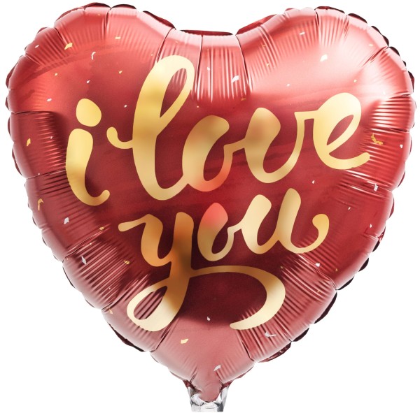 Roter Herzballon "I love you"