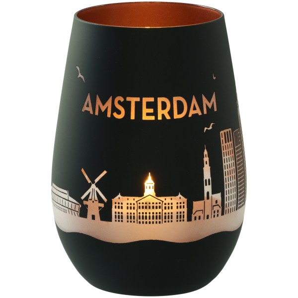 Windlicht Skyline Amsterdam